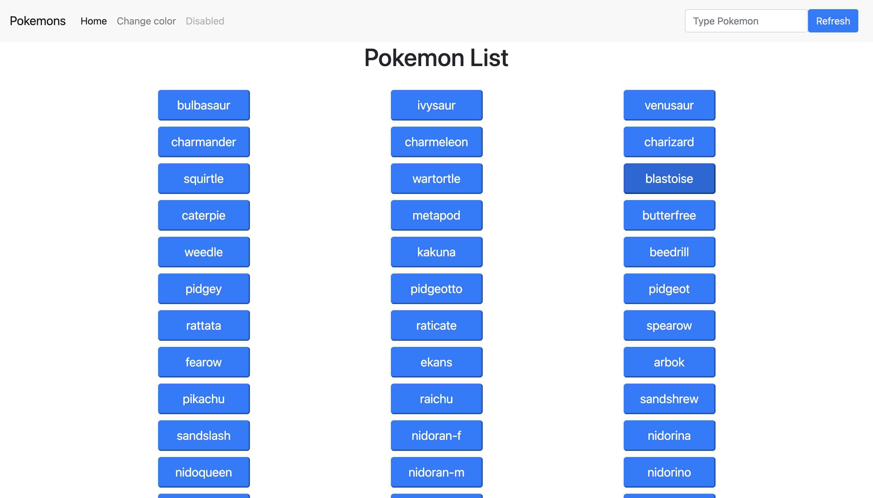 JavaScript App Pokédex